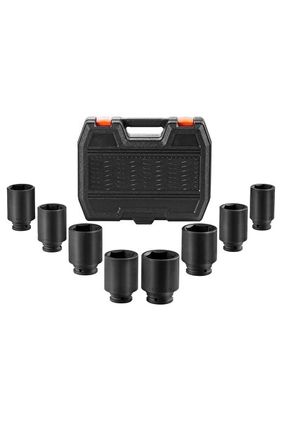OMS Set 8 x tubulare de impact, Cr-Mo, 1/2 ", cu 12 puncte, 29 mm, 30 mm, 32 ...
