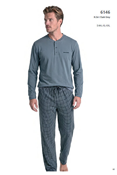 Pierre Cardin Men's Cotton Combed Pajama Set