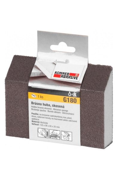 KONNER ABRASIVE Burete smirghel Konner G180, dimensiune 125x90x65x25 mm