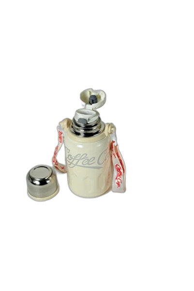 Virello Termos Crem pentru cafea cu capac și curea – Design elegant și practi...