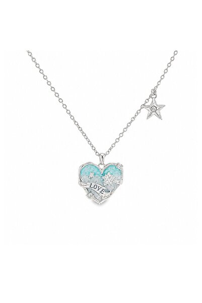 Bijuteria SORELLY Silver Mermaid Heart Necklace
