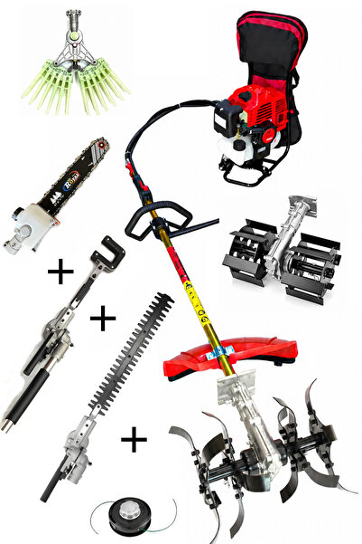 ÖM-KA Royal Benzinli Sırt Tırpan + LÜX BAHÇİVAN SET 52CC 4,6 HP