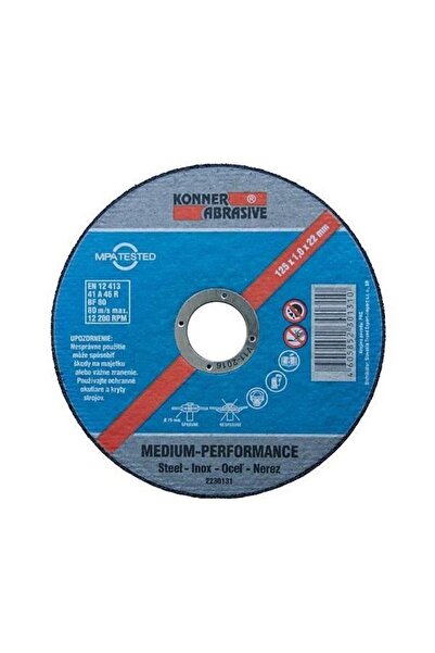 KONNER ABRASIVE Disc pentru taiere inox Konner Abrazive D603, dimensiune 125x...