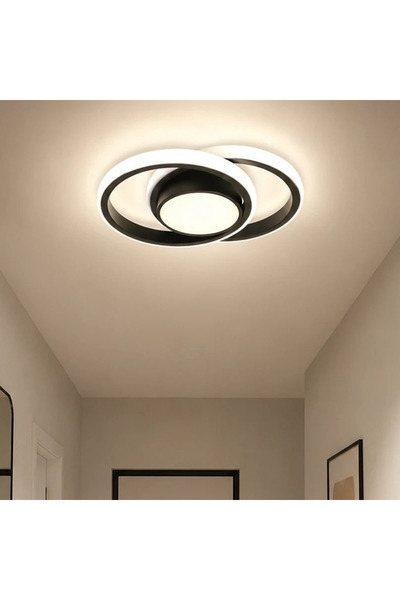 ERSTE LICHTING LED CEILING LAMP VST LED 38W IP20, 26CM, BLACK