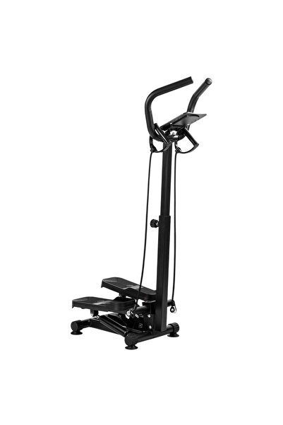 OEM Mini stepper cu corzi si manere, pedale antiderapante, max 120 kg, Negru,...