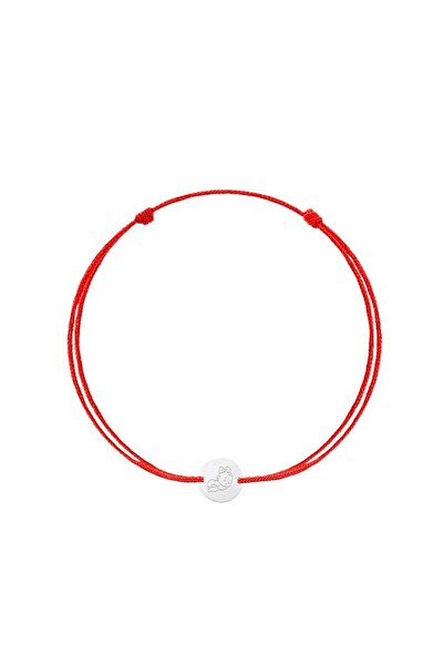 Bijuteria SORELLY Silver Cord Bracelet with Baby Girl Coin
