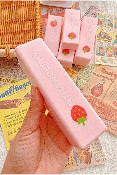 UĞURDAN Çilek Butter Squishy Sukuşi Çilek Butter Stres Oyuncağı Tereyağı Vira...