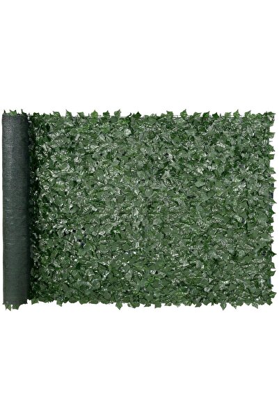 Vivatechnix Gard artificial confidentialitate iedera, 1.5 x 3 m, Verde, rezis...