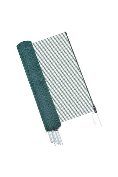 OMS Tarc temporar mobil pentru Pasari/Animale mici, 1.2 x 15 m, Verde, 9 x St...