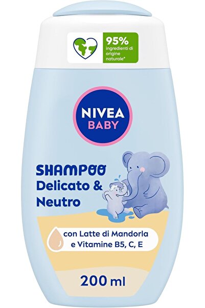 NIVEA Șampon pentru Copii 200 ml – Șampon Delicat Fără Sulfați, Descurcă Păru...