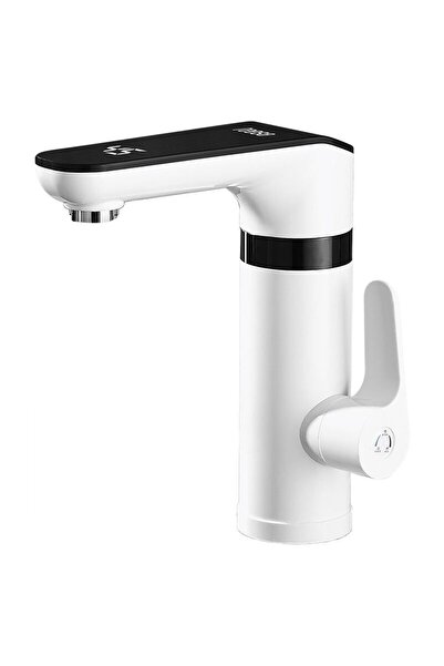 Teesa Robinet electric instant 3500 W, Alb, Afișaj LED, Inoxidabil, IPX4