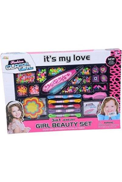 Blue Toys Glamor Girl 3 σε 1 Σετ Κοσμημάτων και Ομορφιάς (MKI839159)