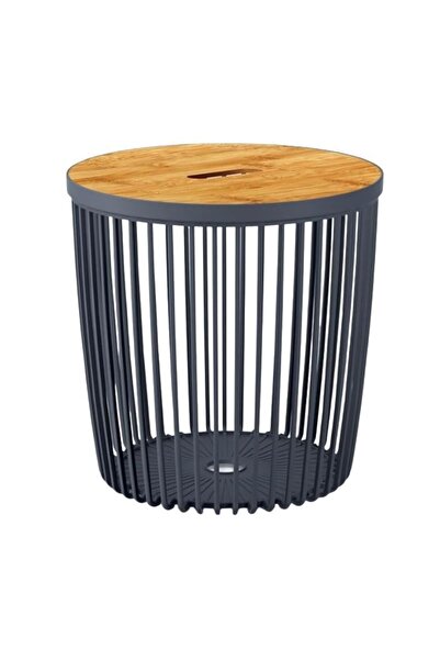 Strend Pro Cos si masuta 335x330 mm, 2in1, capac din bambus, 25 litri