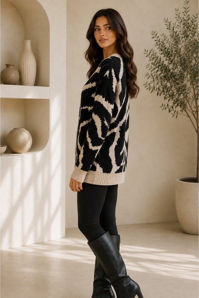 Cherry Butik كارديجان مزين بأزرار ونقوش
