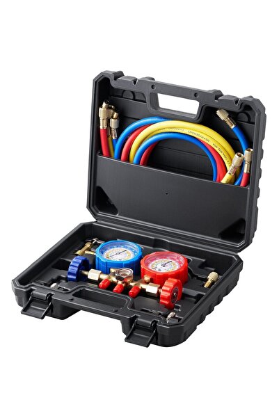 OMS Set manometre pentru incarcare/descarcare Freon, 3 cai, 41 Bar, R134A, R2...
