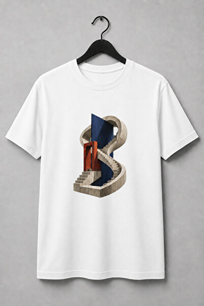 Generic Brand Tricou Streetwear Scări Brutaliste