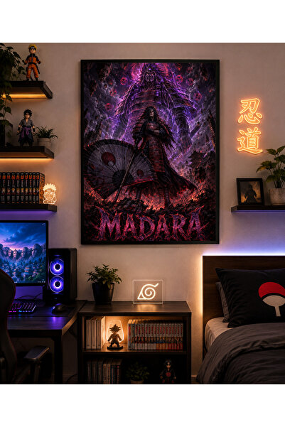 Miutic Print Studio Tablou Anime Naruto – Madara Uchiha, Cuceritorul Apocalip...