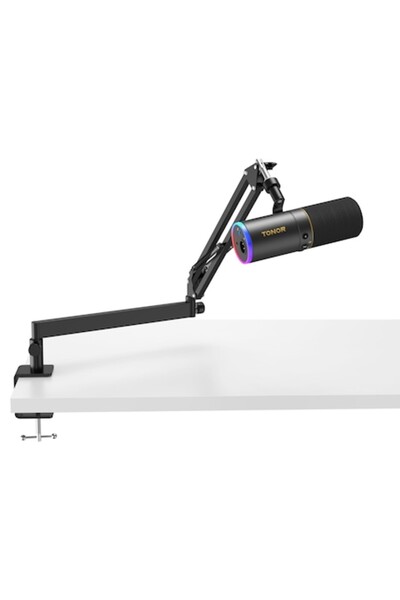 TONOR TD520S+ Dynamic Microphone, USB/XLR, Adjustable RGB, Cardioid, 60 Hz - ...