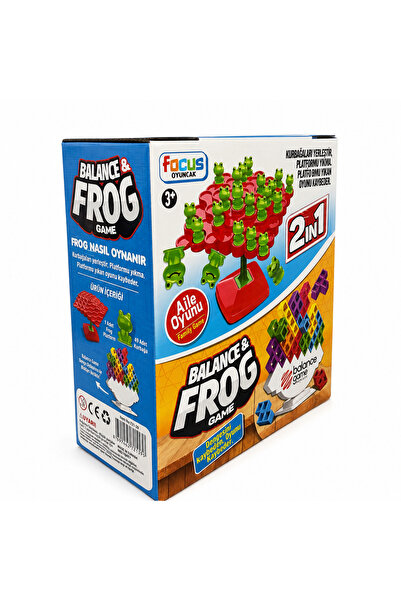 designelfida BALANCE & FROG 2’Sİ 1 ARADA DENGE VE AİLE OYUNU