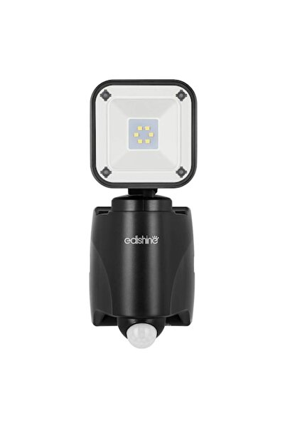 EDISHINE Proiector LED de exterior cu senzor de mișcare PIR, 300 lm, 6000K, d...