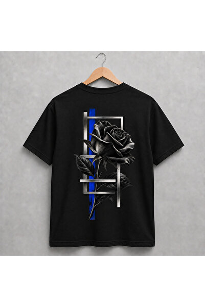 Generic Brand Tricou Streetwear Black Rose – Print Premium, Design Minimalist...