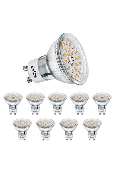 OEM Set 10 becuri LED Eslas GU10/MR16, 5W, 550 lm, 3000K, CRI >90, 120 °   Un...