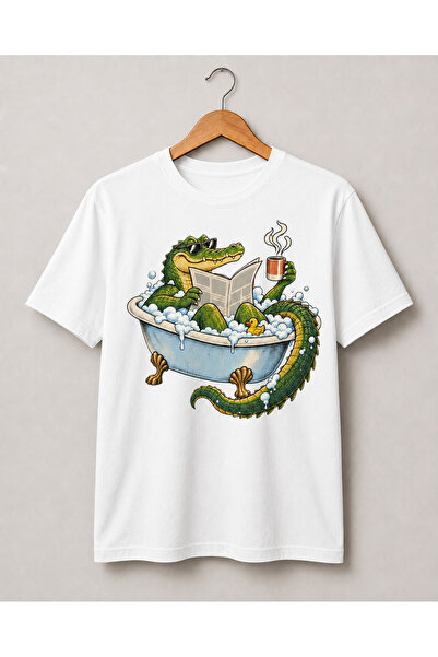 Generic Brand Tricou „Do Not Disturb” – Crocodil la Relaxare
