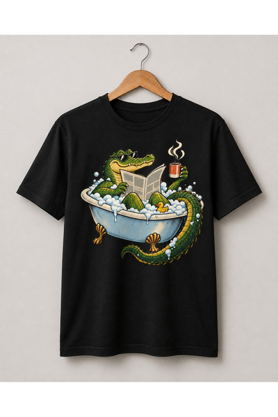 Generic Brand Tricou „Do Not Disturb” – Crocodil la Relaxare