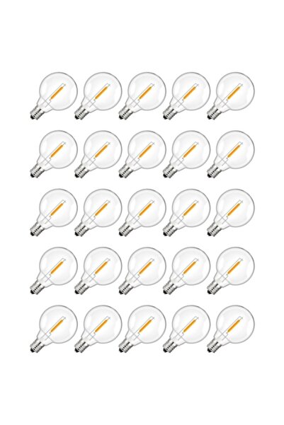 OEM Set de 25 becuri LED Meconard G40, E12/C7, 1W, echivalent 5W, diametru 4 ...