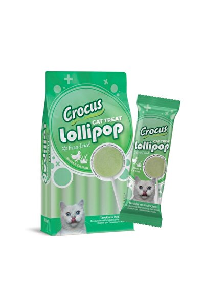 Crocus Tavuklu Ve Kedi Çimli Kedi Lolipop