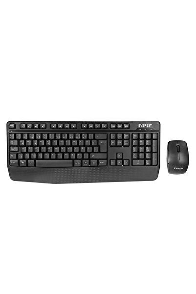 Everest KM-973 Siyah Kablosuz Q Klavye + Mouse Set