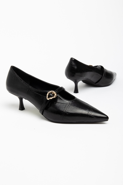 CHICELLA Estoesmio Black Women's Heeled Shoes