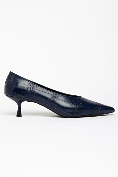 CHICELLA Constanta Navy Blue Women's Heeled Shoes