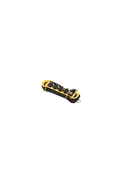 OMS Prelungitor cu 4 prize cu capac, IP44, exterior, lungime 5 m