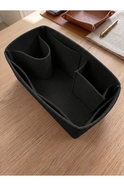 MARJİNAL W CLUB Kare Ic Cepli Canta Ici Organizer Black Color 28 X 15 X 12 Dimensions (Length X Height X Width)