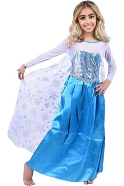 OEM Rochie de carnaval Elsa Prințesa Frozen Albastră Halloween 6-8 ani