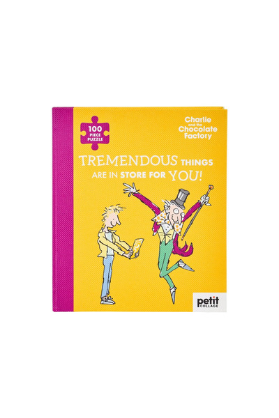 Petit Collage Puzzle Roald Dahl - Charlie și Fabrica de Ciocolată -