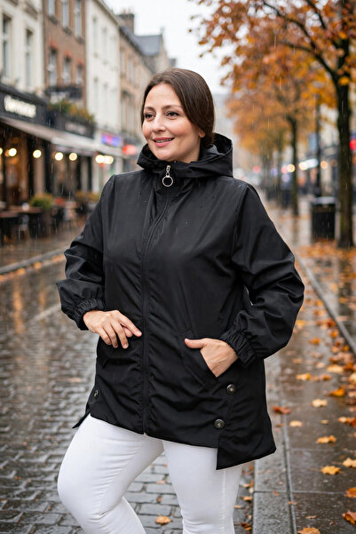 Truva XXL Large Size Memory Trench Coat with Waterproof Lining