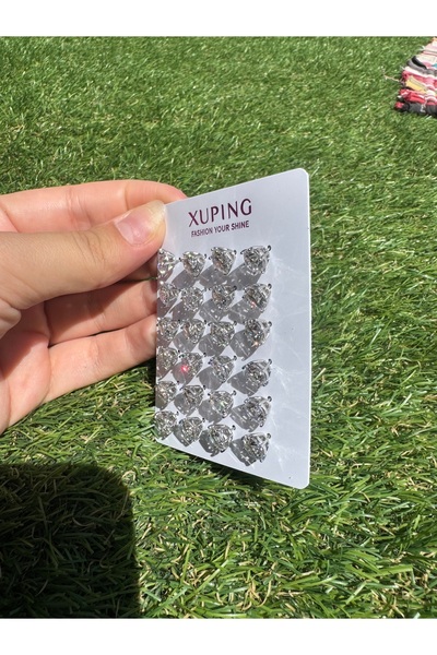 Genel Markalar Gümüş rengi taşlı Xuping küpe adet(tane) fiyatıdır