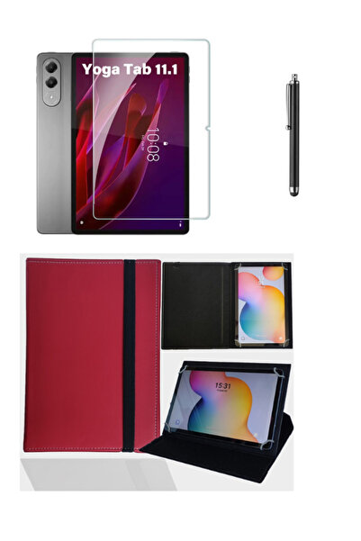 ebulduk Lenovo Yoga Tab 11.1 TB710FU Üniversal Tablet Kılıfı + Nano Esnek Çiz...
