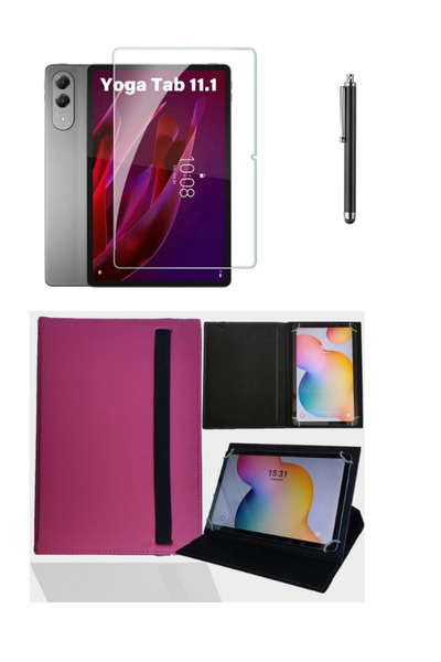 ebulduk Lenovo Yoga Tab 11.1 TB710FU Üniversal Tablet Kılıfı + Nano Esnek Çiz...