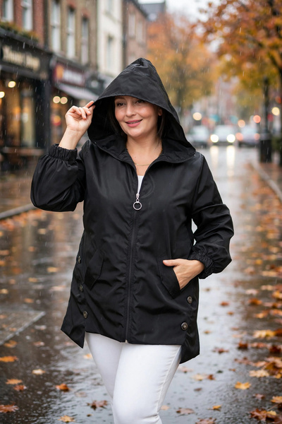 Truva XXL Large Size Memory Trench Coat with Waterproof Lining