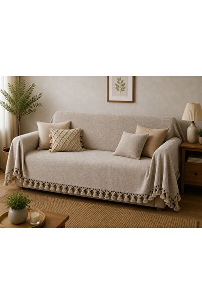 BAYBAYANAY Sofa Cover / Bedspread Mink Plaid 100% Cotton 200X230 cm