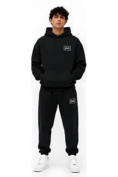 EFFRENATU Unisex Character Avo Hooded Sweatshirt Set - Face and Whole Surface...