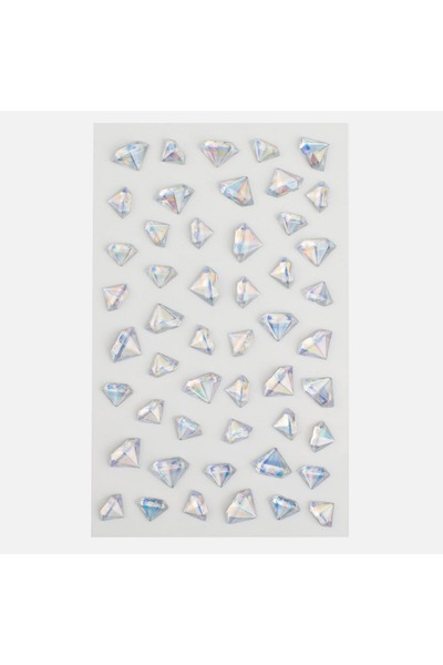 OEM Autocolante holografice argintii din acril în formă de diamant