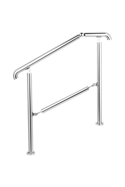 Vivatechnix Balustrada inox pentru 4 sau 5 trepte Vivatechnix, Inaltime 86 cm...