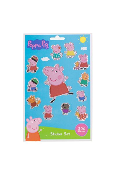 4F Set de autocolante Peppa Pig - 200 de autocolante cu sclipici
