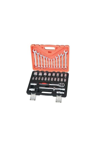 Strend Pro Trusa tubulare 1/2", 37 piese, CUBE 237, Crom Vanadium