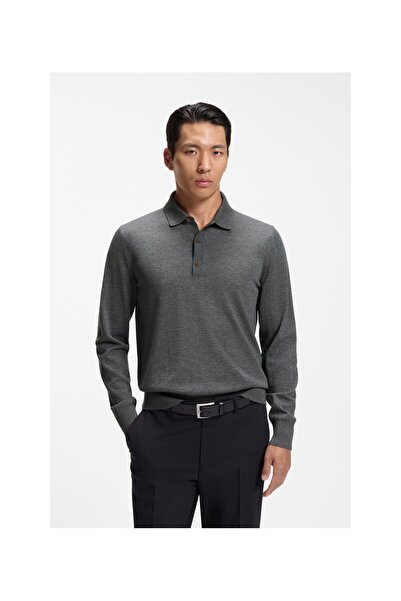 BOSS Yün polo kazak