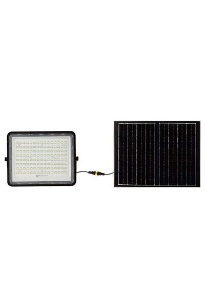 V-TAC Proiector led cu incarcare solara 20 W, 1800 lm, 6400K, IP65, Aluminiu